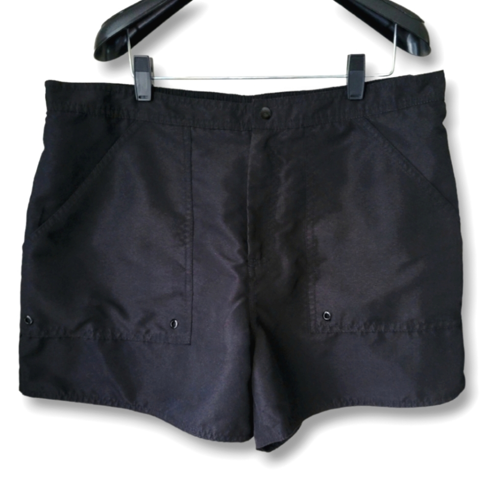 Maxine of Hollywood Womens Swim Shorts Size 16 Maxine of Hollywood Black